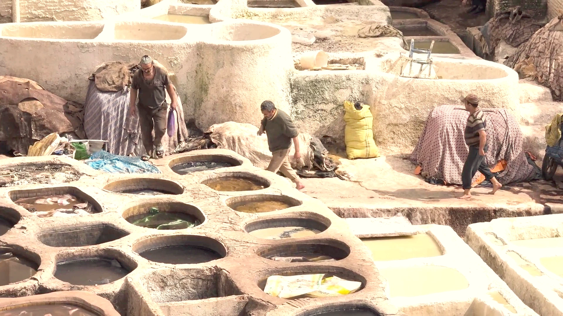 Chouara Tannery: Traditional Hide Processing Vats